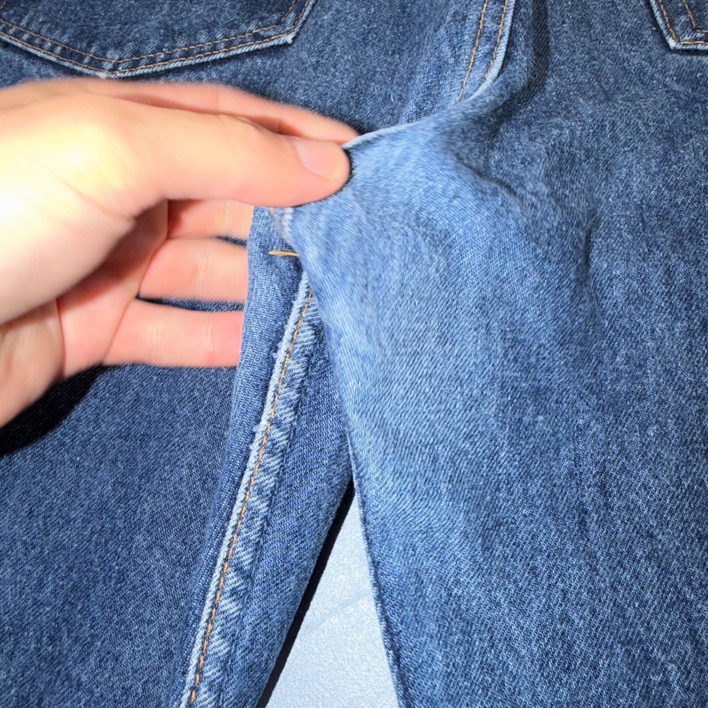Levis 501 Vintage 80s USA XX Straight Leg Jeans Blue Med Wash 40x32 Act 39x29