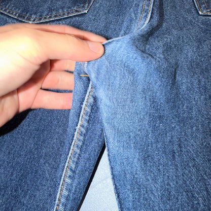 Levis 501 Vintage 80s USA XX Straight Leg Jeans Blue Med Wash 40x32 Act 39x29