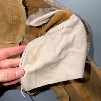 Vintage 50s 60s Zipper Pants Mens 32x24 Khaki Casual Creased Outdoor Rockabilly