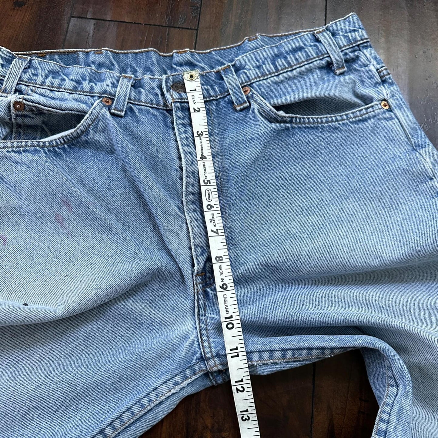 Levis 517 Vintage 80s USA Orange Tab Bootcut Flare Blue Jeans 34x31 Act 32x29