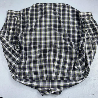 Polo Ralph Lauren Shirt Mens L Green Button Up Bartlett Long Sleeve Blue VTG
