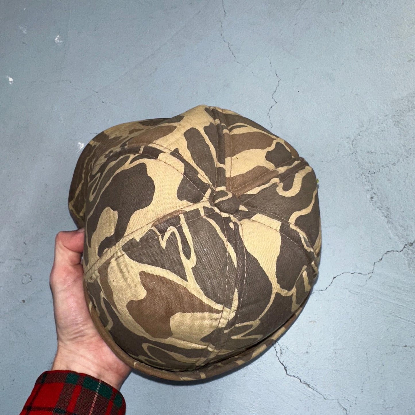Frogskin Hunting 70s Fisherman Vintage Hat Bucket POST WWII Frog Skin USMC Camo