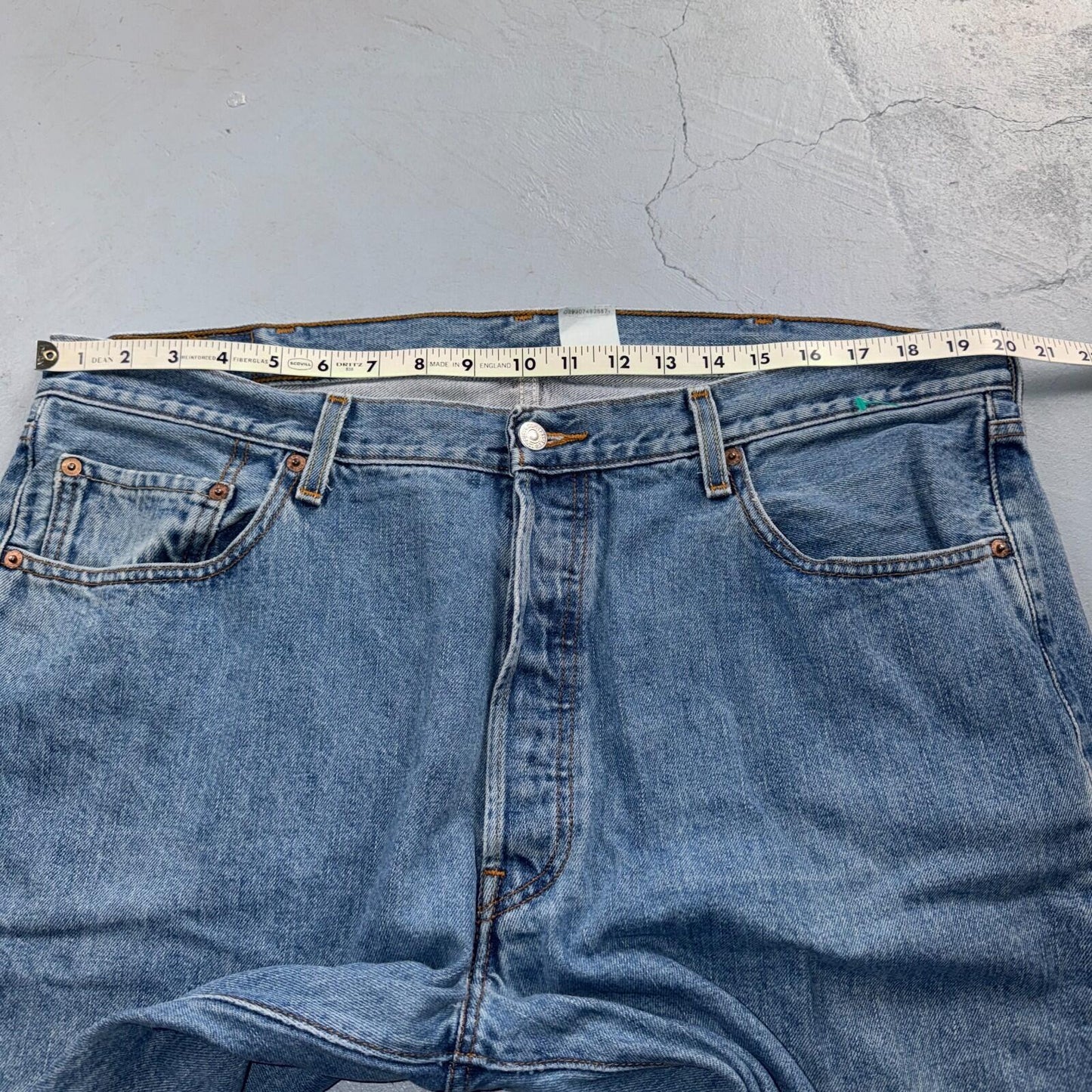 Levis 501 Vintage Y2K XX Straight Leg Jeans Blue Light Wash 40x32 Act 40x30
