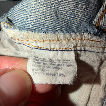 Levis 501 Vintage 80s Redline Selvedge USA XX Jeans Light Wash 40x30 Act 38x26