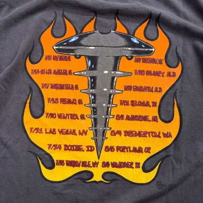 The Offspring USA Made Conspiracy Of One Tour 2000 Grey Anvil T Shirt Band Music