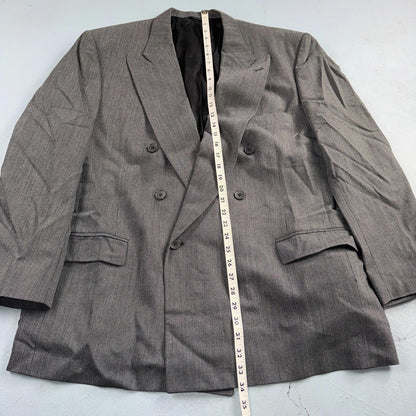 Nino Cerruti Men's Size 46 Double-Breasted Premium Blazer Jacket Made in USA