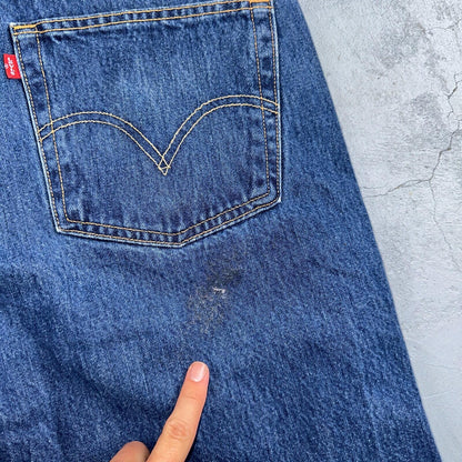 Levis 501 Vintage 90s Y2K XX Straight Leg Jeans Blue Med Wash 42x32 Act 40x29