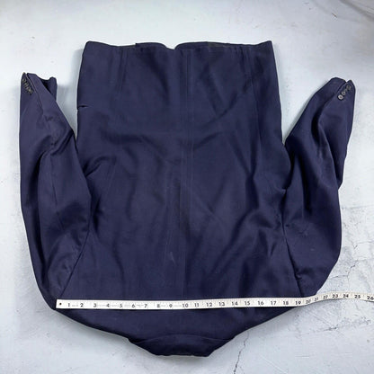VTG Mens 2 PC Suit 42 Jacket Coat Pants Blue Rockabilly 1950s Thrashed Ripped