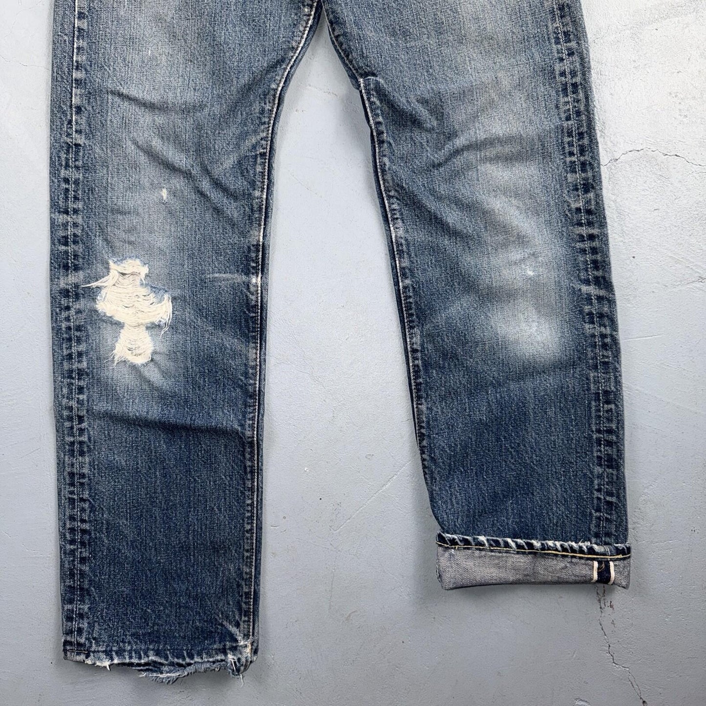 Levis 501 Big E Vintage 60s Redline Selvedge USA XX 1960s Jeans 66 Act 28x28