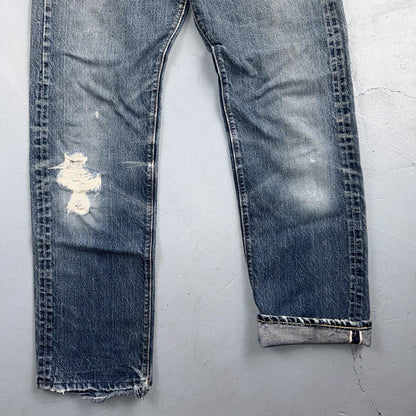 Levis 501 Big E Vintage 60s Redline Selvedge USA XX 1960s Jeans 66 Act 28x28