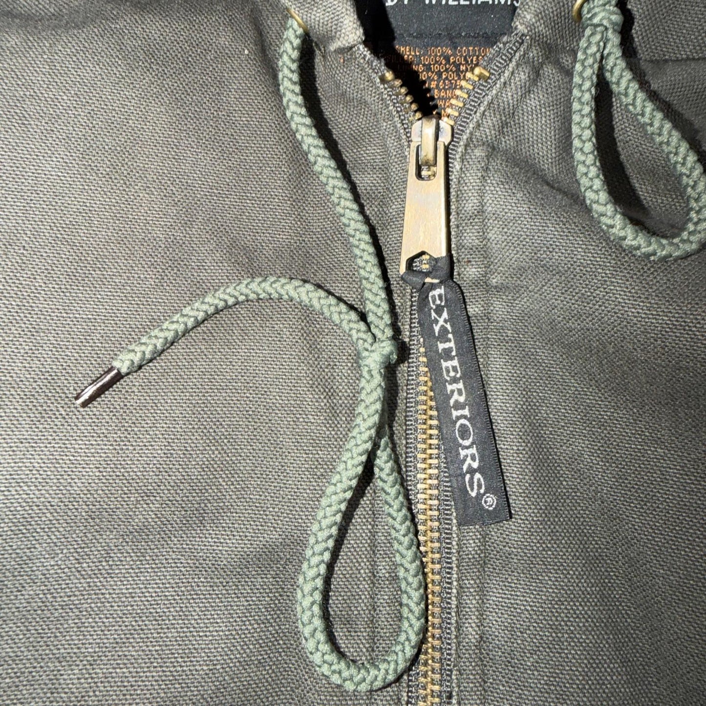 Williams Bay Duck Jacket Men's Size L Hooded Gray Severe Weather Insulated Work