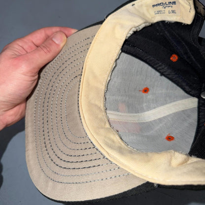 GC Black VTG Hat Baseball Cap Snapback Greenville Illinois Sports Pro Line 80s