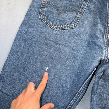 Levis 501 Vintage 90s USA XX Straight Leg Jeans Blue Light Wash 38x31 Act 36x28