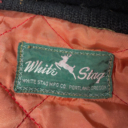 Vintage 50s White Stag Ski Jacket 1950s Rockabilly Stained Rare Puffer Quilt