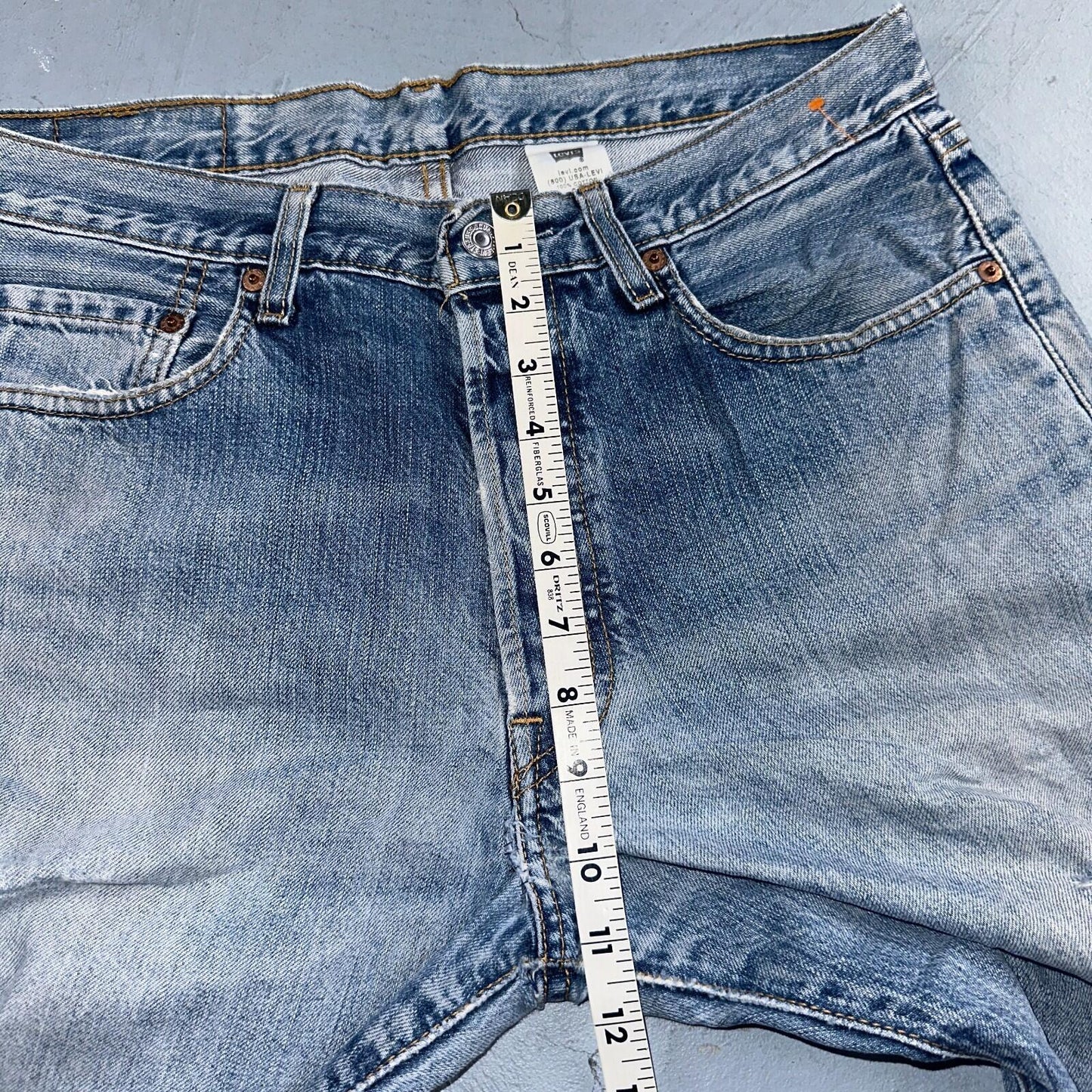 Levis 501 Vintage Y2K 90s XX Straight Leg Jeans Blue Light Wash 33x34 Act 33x30