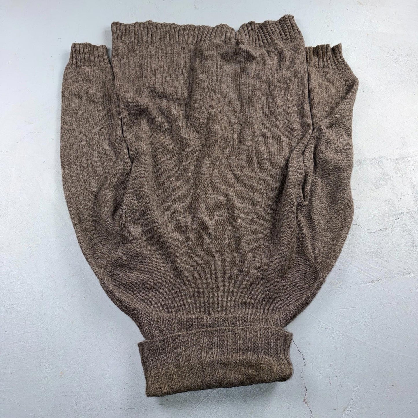 Eileen Fisher 100% Baby Alpaca Turtleneck Sweater Brown Size Small Luxury