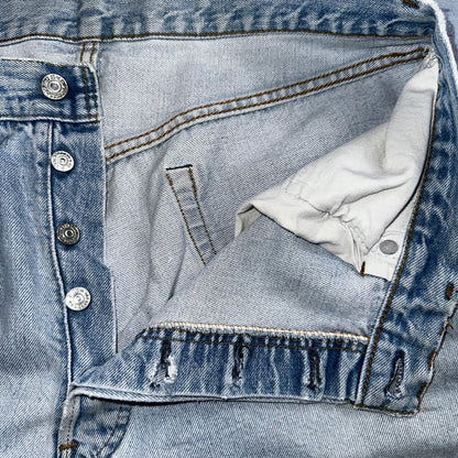 Levis 501 Vintage 80s Redline Selvedge USA XX Jeans Light Wash 38x32 Act 34x27