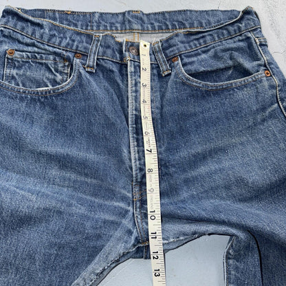 Levis 505 VTG 70s SS USA Single Stitch 1970s Jeans Med Wash Talon 33x30 Ac 32x29
