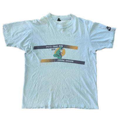 Vintage Nike T Shirt Mens 1979 Pre Trail Run Prefontaine Tee 70s Pinwheel Geisha