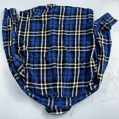 Polo Ralph Lauren VTG Oxford Shirt Plaid Stripe Button Down Up 90s Mens M Blue
