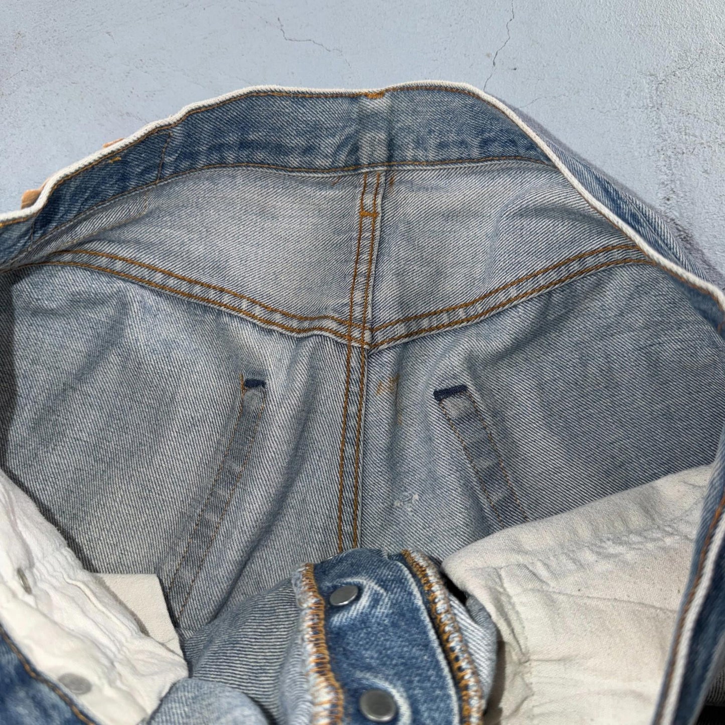 Levis 501 Vintage 80s Redline Selvedge USA XX Jeans Light Wash 36x34 Act 33x30