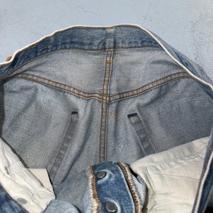 Levis 501 Vintage 80s Redline Selvedge USA XX Jeans Light Wash 36x34 Act 33x30