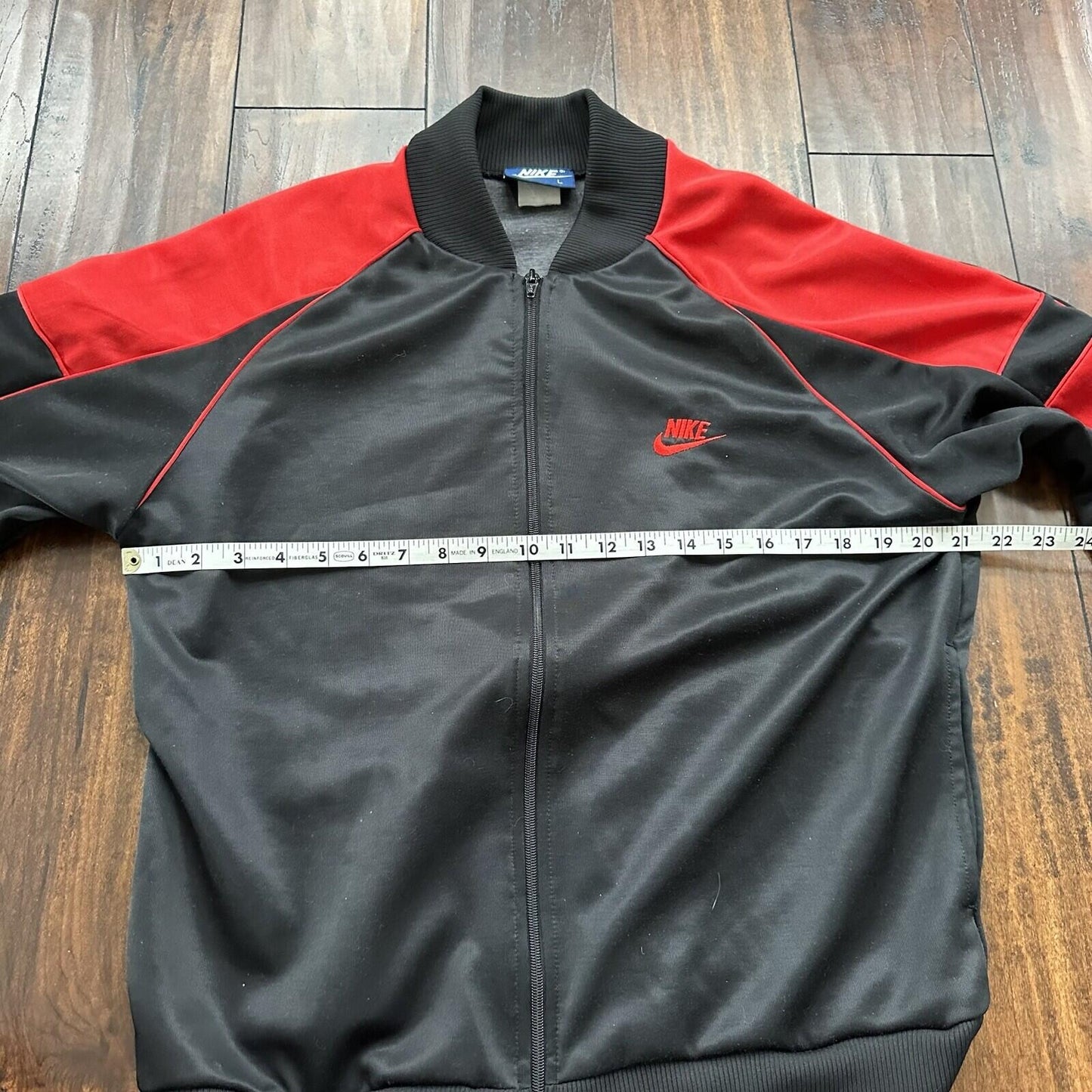 Vintage 1985 Nike Air Jordan Jacket Bred Chicago L RARE Black Red Japan 80s