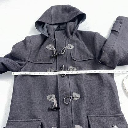L.L. Bean Men S US Navy Anchor Collection Toggle Wool Pea Coat Jacket USA VTG