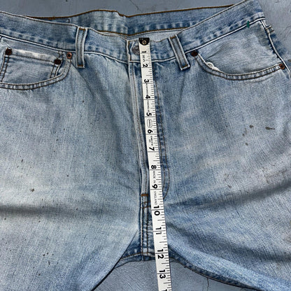 Levis 501 Vintage 90s Poland Straight Leg Jeans Blue Light Wash 36x32 Act 34x31