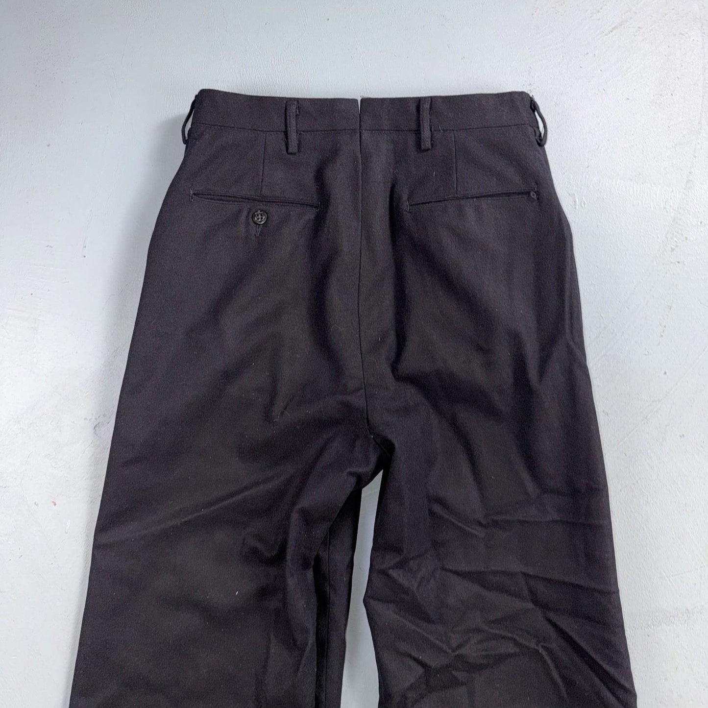 VTG 40s WWII US Naval Clothing Factory Wool Sailor Pants Navy 30L Bell Bottoms