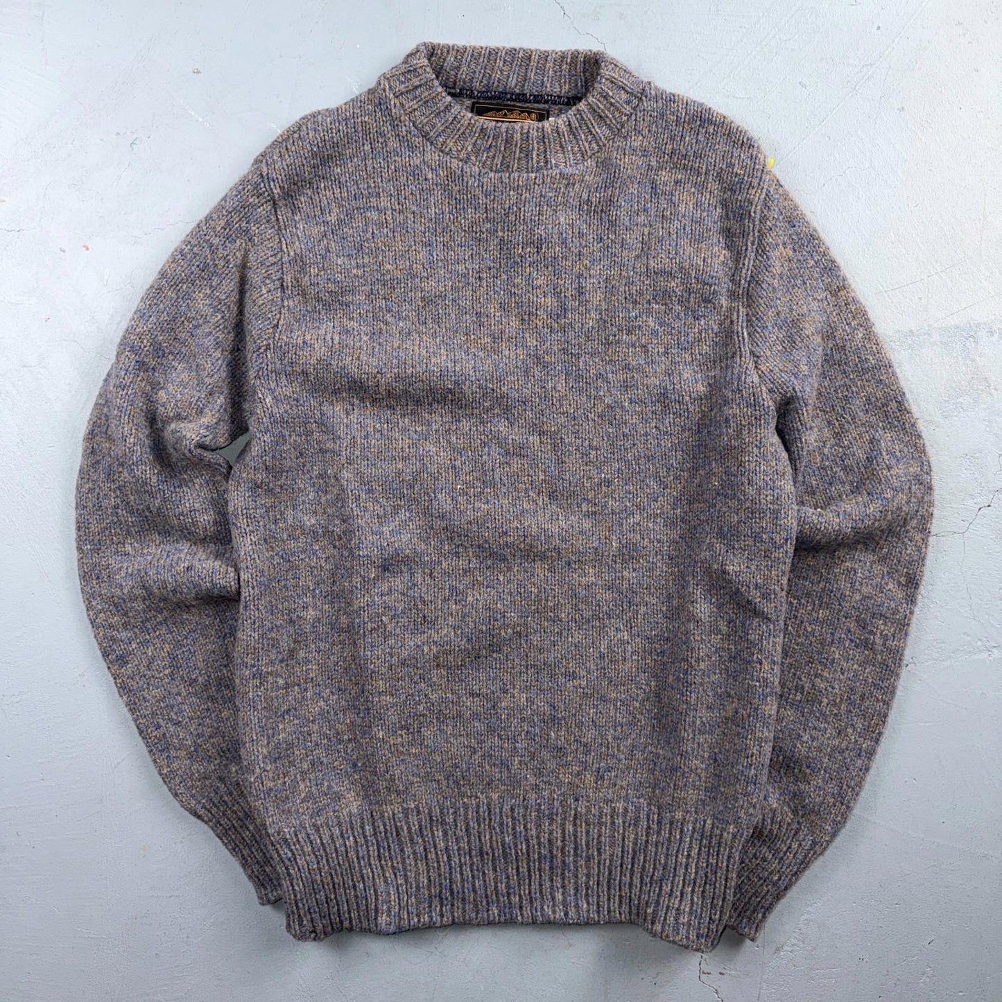 Eddie Bauer VTG Wool Sweater Women's Medium Blue Knit Round Neck Pullover