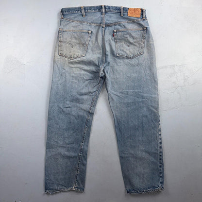 Levis 501 Vintage 70s SS Redline Selvedge USA Jeans Light Wash 44x34 Act 40x30