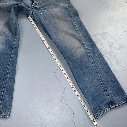 Levis 501 Vintage 80s Redline Selvedge USA XX Jeans Light Wash 31x32 Act 30x27