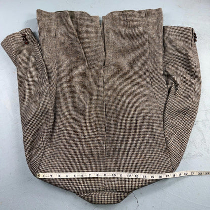 Harris Tweed PBM Vintage 42 Blazer Gray Herringbone Wool Sport Coat USA 1970s