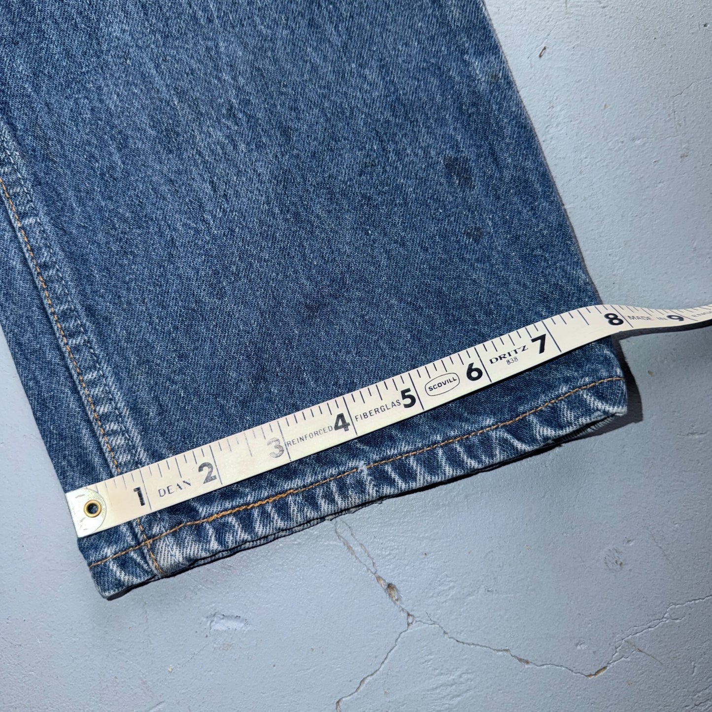 Levis 501 Vintage 90s USA XX Straight Leg Jeans Blue Light Wash 34x33 Act 31x28