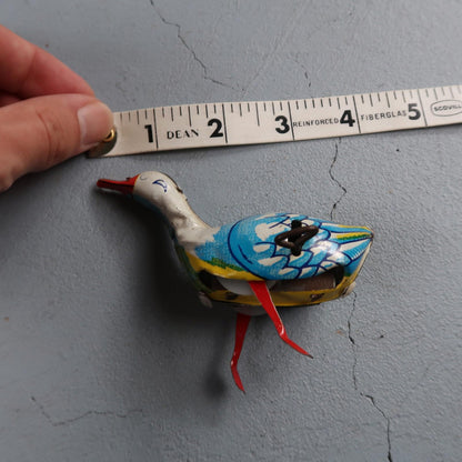 Vintage Inakita Wind Up Tin Goose Made In Japan Working Condition Includes Key