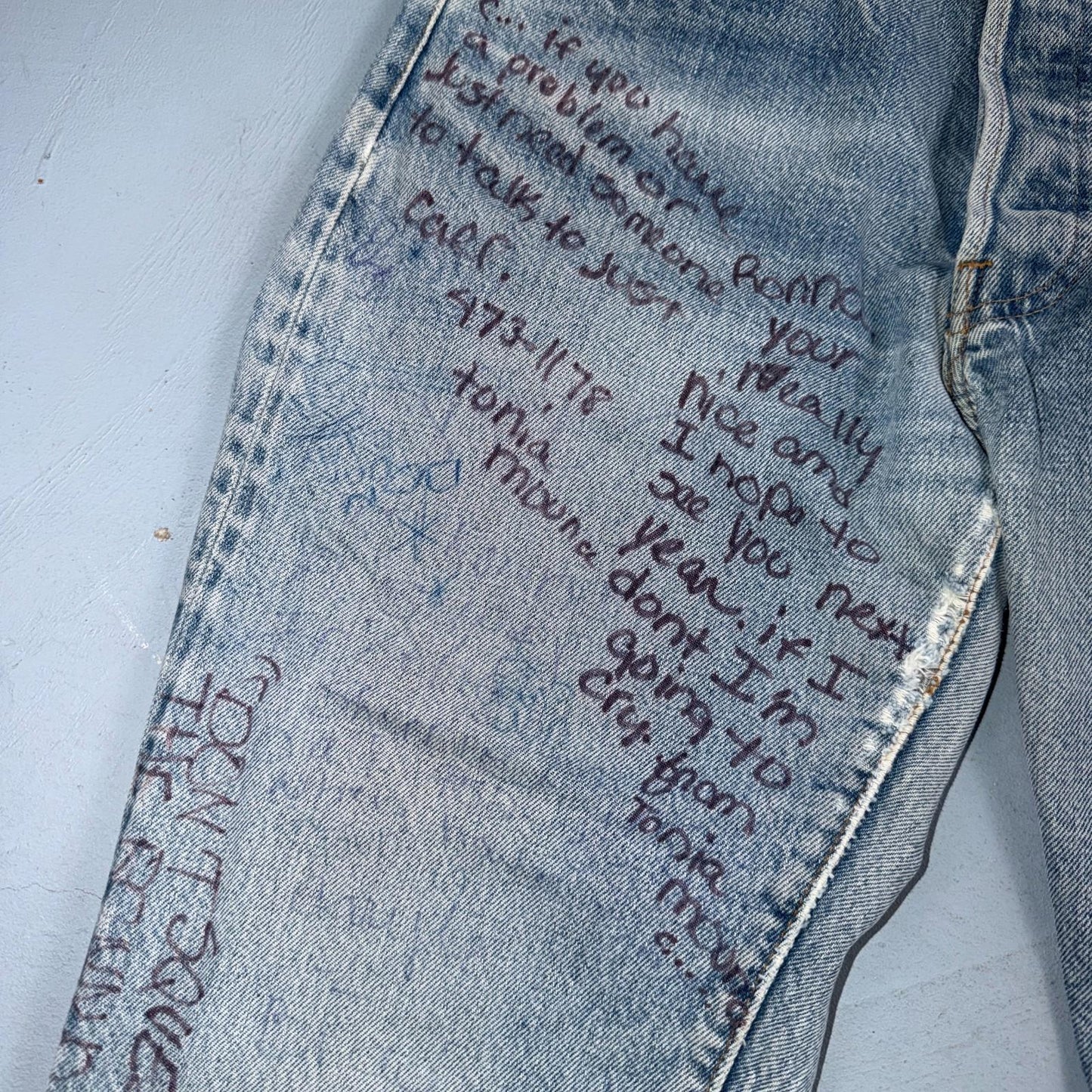 Levis 501 Vintage 80s Redline Selvedge USA XX Jeans Light Wash 30x32 Act 29x28