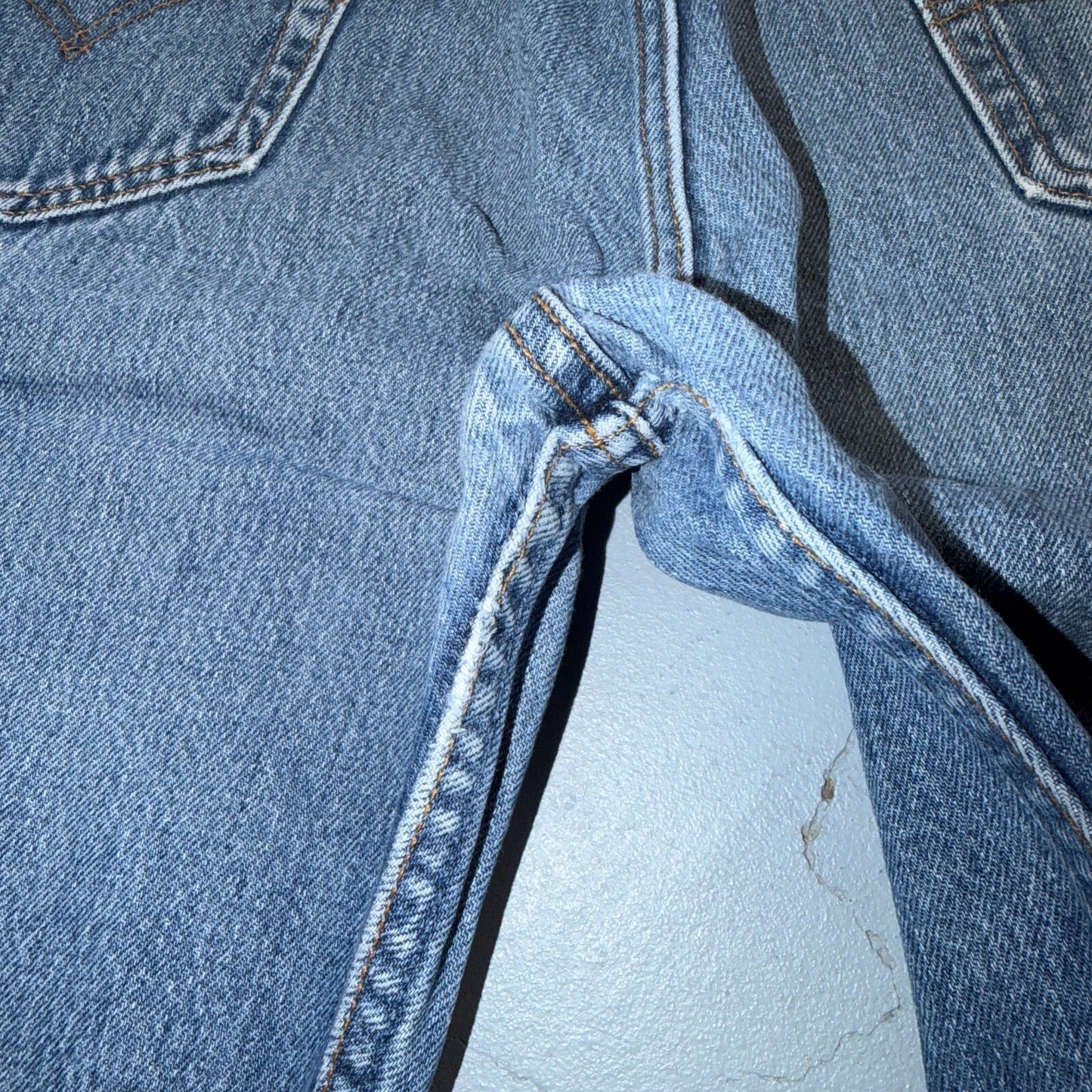 Levis 501 Vintage 90s USA XX Straight Leg Jeans Blue Light Wash 38x31 Act 36x28