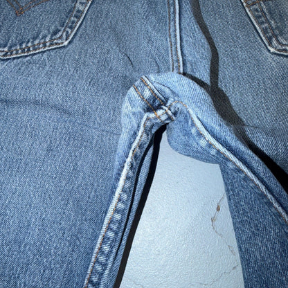 Levis 501 Vintage 90s USA XX Straight Leg Jeans Blue Light Wash 38x31 Act 36x28