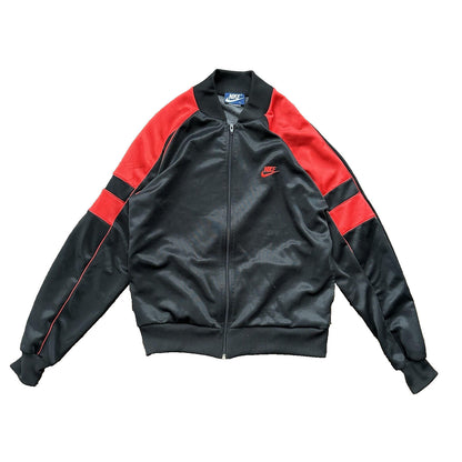 Vintage 1985 Nike Air Jordan Jacket Bred Chicago L RARE Black Red Japan 80s