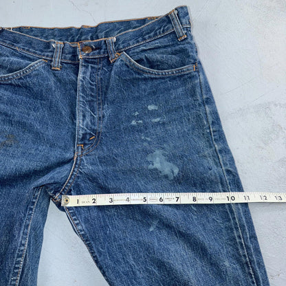 Levis Big E Vintage 60s Orange Tab 646 Bell Bottoms Denim Jeans Bootcut 31x29