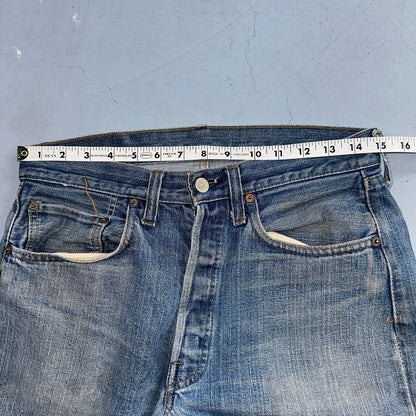 Levis 501 Vintage 70s SS Redline Selvedge USA XX Jeans Med Wash 32x34 Act 30x29