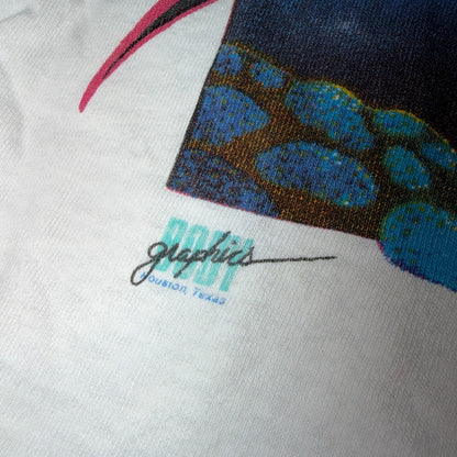 Shedd Aquarium Chicago 80s VTG T Shirt Fish Ocean Travel Museum Art Graphic