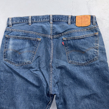 Levis 501 Vintage 80s USA XX Straight Leg Jeans Blue Med Wash 44x32 Act 39x28