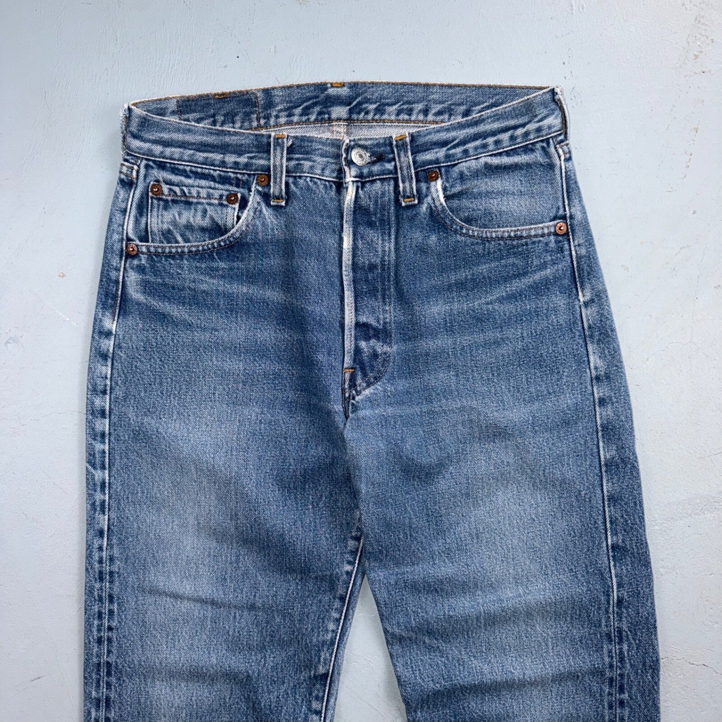 Levis 501 Vintage 80s Redline Selvedge USA XX Jeans Light Wash 29x32 Act 28x29