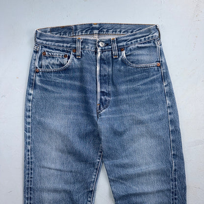 Levis 501 Vintage 80s Redline Selvedge USA XX Jeans Light Wash 29x32 Act 28x29