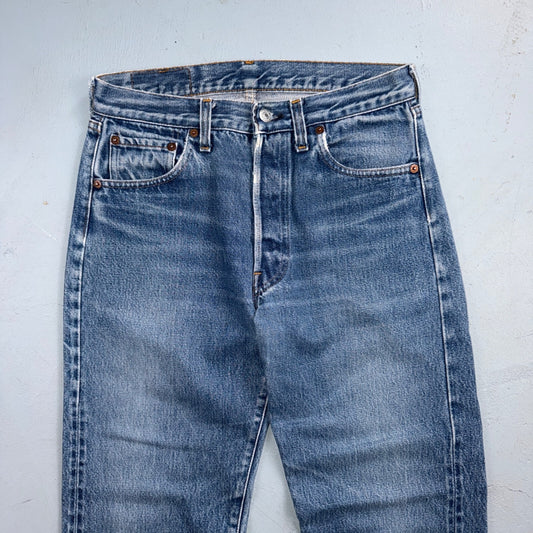 Levis 501 Vintage 80s Redline Selvedge USA XX Jeans Light Wash 29x32 Act 28x29