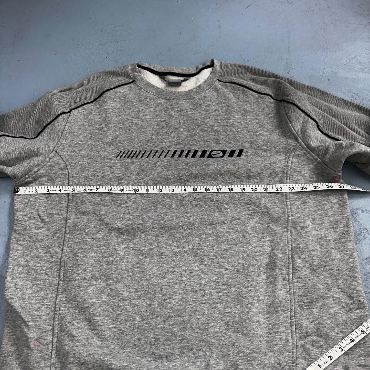 Nike 2XL Silver Tag Sweatshirt 90s VTG Crewneck Y2K Speed Stained Air Max Promo