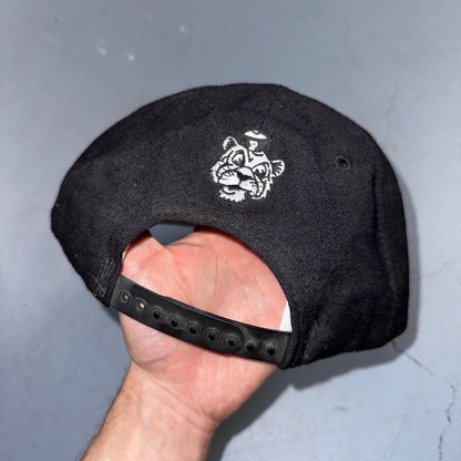 VTG P Pittsburgh Pirates Hat Cap Men Black New Era Pro Model 80s USA Green Bill