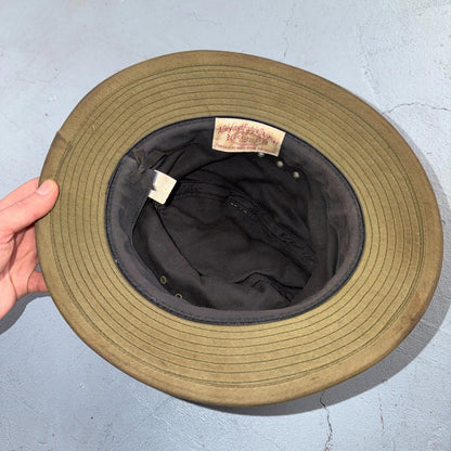 Filson VTG Tin Cloth Packer Hat Made in USA Large Used Worn Canvas USA 80s